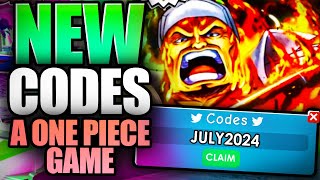 🤑 BIG CODE UPDATE 🤑 AOPG  A ONE PIECE GAME CODE JUNE 2024 [upl. by Wendy]