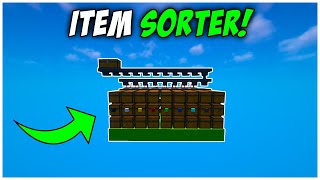 Easiest Automatic Item Sorter Tutorial  Minecraft Java 1206 [upl. by Atsedom]