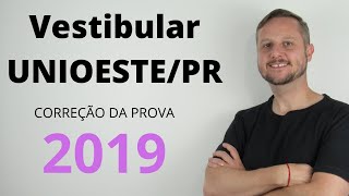 Vestibular UNIOESTE 2019  Questão 29  Resolução [upl. by Ecnarretal850]