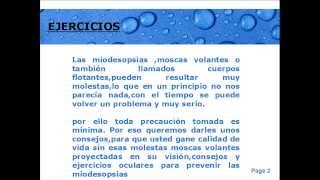 Miodesopsias  solución y Tratamiento para curar las miodesopsias [upl. by Analiese]