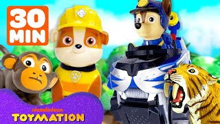 30 MINUTES of PAW Patrol and Rubble amp Crew TOYS Best Rescues amp Builds  Toymation [upl. by Vinay]