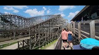 Viper Retrack Review Six Flags Great America 51824 [upl. by Rhtaeh431]