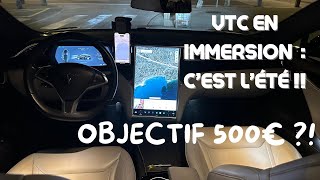 Immersion dans le métier de chauffeur VTC Épisode 4  Cest lété objectif 500€ [upl. by Aloke]