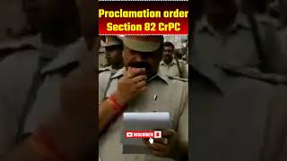 Proclamation by Police under CrPC Section 82 police law shorts [upl. by Mailiw]