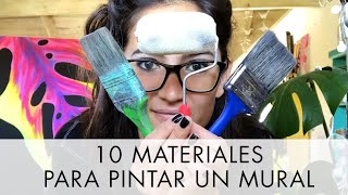 Los 10 materiales imprescindibles para pintar un mural increíble  FLOR BARK [upl. by Eillak]