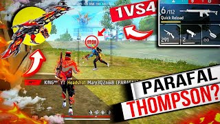 PARAFAL amp Thompson Solo Vs Squad  Garena  Free Fire [upl. by Ecital]