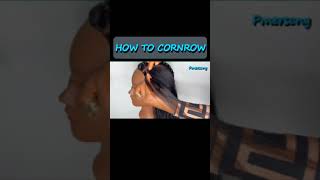 How to cornrow hair for beginners  Hair tutorial [upl. by Ettedualc819]