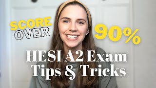 HESI A2 TEST TIPS amp RESOURCES  Score Over 90 on the HESI [upl. by Anyrb]