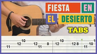 FIESTA EN EL DESIERTO Guitarra Tutorial TAB  PISTA  Cómo Tocar Melodias Cristianas Fingerstyle [upl. by Thorin632]