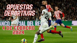 Apuestas deportivas para el 4 de febrero de 2024 [upl. by Deutsch568]