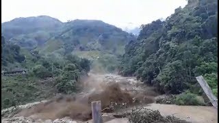 Así fue la llegada de la avalancha a Puerto Venus  Nariño Colombia  Noticias Mundo [upl. by Arhna]