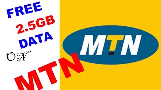 How to get free data bundle on mtn  free Mtn data in ghana [upl. by Airehtfele862]