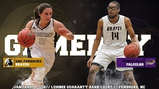 UNCP Womens and Mens Basketball vs Montevallo [upl. by Lurline]