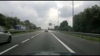 Driving in France Calais  route E40 A16 [upl. by Killie]