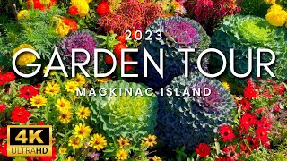 World Famous Island Of Gardens  Mackinac Island Summer Garden Tour 2023 [upl. by Ellimahs157]