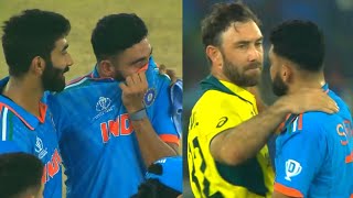 Glenn Maxwell Heart Warming Gesture To Crying Mohammad Siraj After IND Lost Final  IND vs AUS [upl. by Ainesell677]