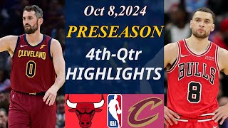 Bulls vs Cavaliers Game Highlights 4th  Oct 8 2024  NBA TODAY  NBA HIGHLIGHTS [upl. by Longtin]