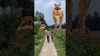 ডাইনোসর 🦖 আসলো পালাও dinosaur funny animals trex jurassicworld cartoon viral trending yt [upl. by Nare]