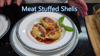 Italian Grandma Makes Stuffed Shells with Meat [upl. by Valma596]