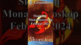 Skorpion GESUNDHEIT 🩺 Horoskop Februar 2024 [upl. by Millie]