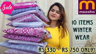 10 MEESHO Winter wear Haul Under Rs 750  Jackets Blazers Sweatshirts amp More  MEESHO Haul 2024 [upl. by Hirza]