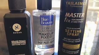 makeup fixing and setting spray review  master fix sugar Blue Heavenshahimakeupartist [upl. by Eibbob777]