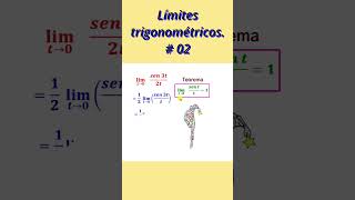 Límites trigonométricos lim┬t→0⁡〖 sen 3t2t〗 [upl. by Chaille]