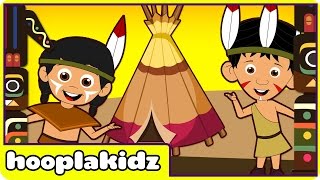 HooplaKidz  Ten Little Indians  Nursery Rhyme [upl. by Naujet]