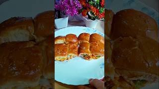 Cheesy Sezwan Sliders🤤 SimisKitchenRecipebysimi ViralShorts IndianRecipe Cooking Food [upl. by Cochran63]