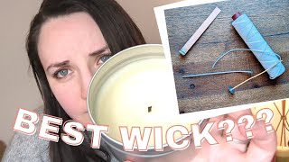 Whats the Best Wick for Beeswax Candles Wick testing 4 different wicks [upl. by Couhp]