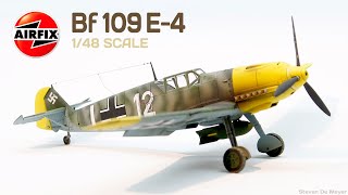 Messerschmitt Bf 109E  148  Airfix A05120A Build [upl. by Morez]