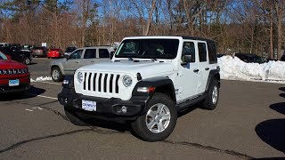 2018 Jeep Wrangler JL Unlimited Sport S In Depth First Person Look [upl. by Attenej]