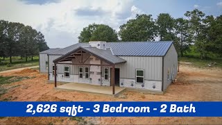 Barndominium Tour  2626 sqft  3 Bedroom  2 Bath  Office [upl. by Rossuck]