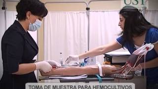 Toma de muestra para HemocultivoUniversidad Santo Tomas [upl. by Amund]