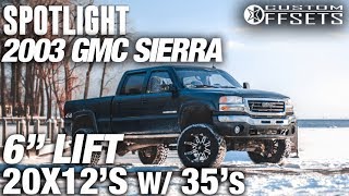 Spotlight  2003 GMC Sierra 2500HD 6quot Lift 20X12 44s and 35s [upl. by Chen]