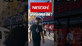 NESCAFE sponsored me 😅 sponsored sponsorship merchandise teeshirts cap viral youtubeindia [upl. by Buerger]