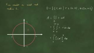 Dobbeltintegrasjon og polarkoordinater  eks 1 [upl. by Afirahs]