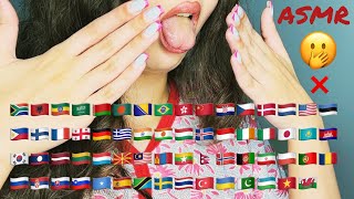 ASMR say DIRTY in 73 Different Languages🫢Find Your Language [upl. by Vocaay723]