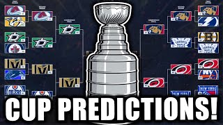 NEW 2024 NHL STANLEY CUP PLAYOFF BRACKET PREDICTIONS [upl. by Duleba75]