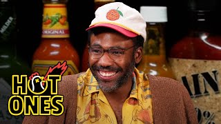 Childish Gambino Goes On a Vision Quest While Eating Spicy Wings  Hot Ones [upl. by Anera]