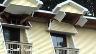 ROOF COLLAPSE  Total FAIL  Install Metal Roofing [upl. by Melicent162]