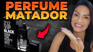 ✅ PERFUME MATADOR  212 VIP BLACK CAROLINA HERRERA [upl. by Fatma670]