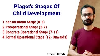 Piagets Cognitive Development Theory  Piaget Stages Of Child Development [upl. by Lleze147]