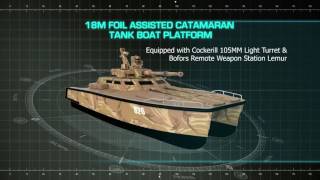 The X18 Foil Assisted Catamaran “Tank Boat” 105mm “An OPERATIONAL RATIONALE” [upl. by Cynthla]