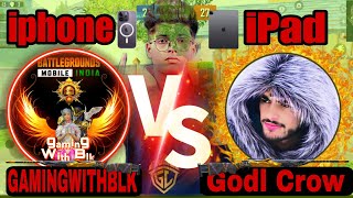 🇮🇳 Godl crow vs gamingwithblk 1v4 M24 tdm room 🔥Godl crow 1v4 tdm fight  crow using hack Crowbgmi [upl. by Nednarb]