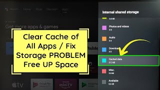 ACER Android TV  How to Clear Cache of All Apps  Fix Storage PROBLEM Free UP Space [upl. by Auliffe]