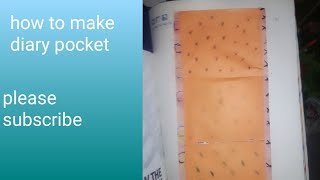 How to make diary pocket diy craft viralvideo art [upl. by Eiramoj]