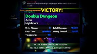 How to Beat Stage 3 Double Dungeon Act 6 and Get the Best Secret Unit Igris  Anime Vanguards [upl. by Tristan]