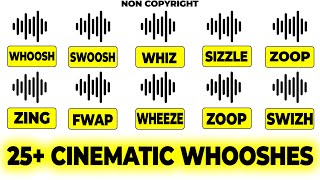 25 FREE CINEMATIC WHOOSHES Sound Effects No Copyright  WHOOSHES SOUND EFFECT  FREE SOUND EFFECT [upl. by Beverle332]