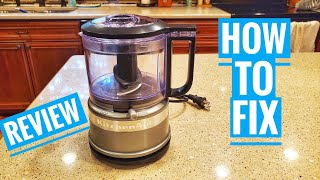 Kitchen Aid Mini Food Processor Review 35 cup KFC3516CU Not Working amp How to Fix [upl. by Ayk]